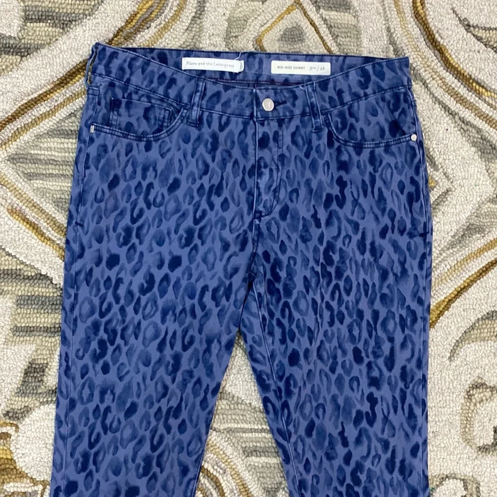 Anthropologie pilcro and the letterpress leopard Mid rise skinny size 28 x 28.5